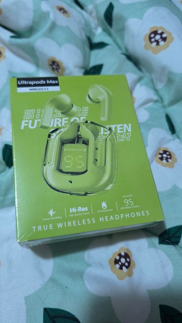 Ultrapods Max Wireless 5.3 (Category: Headphones & Headsets) located in Taytay. Submitted by fastmoon.cc8c49 (Listing ID 1430331650, Image 1). Description: Selling Ultrapods Max Wireless Earbuds. Price: Php 95 Condition: Brand new (sealed) Product Features: • Wireless Bluetooth earbuds • Lightweight and easy to use • Good for everyday music and calls • Portable and compact charging case • Budget-friendly option Inclusions: • Ultrapods Max earbuds