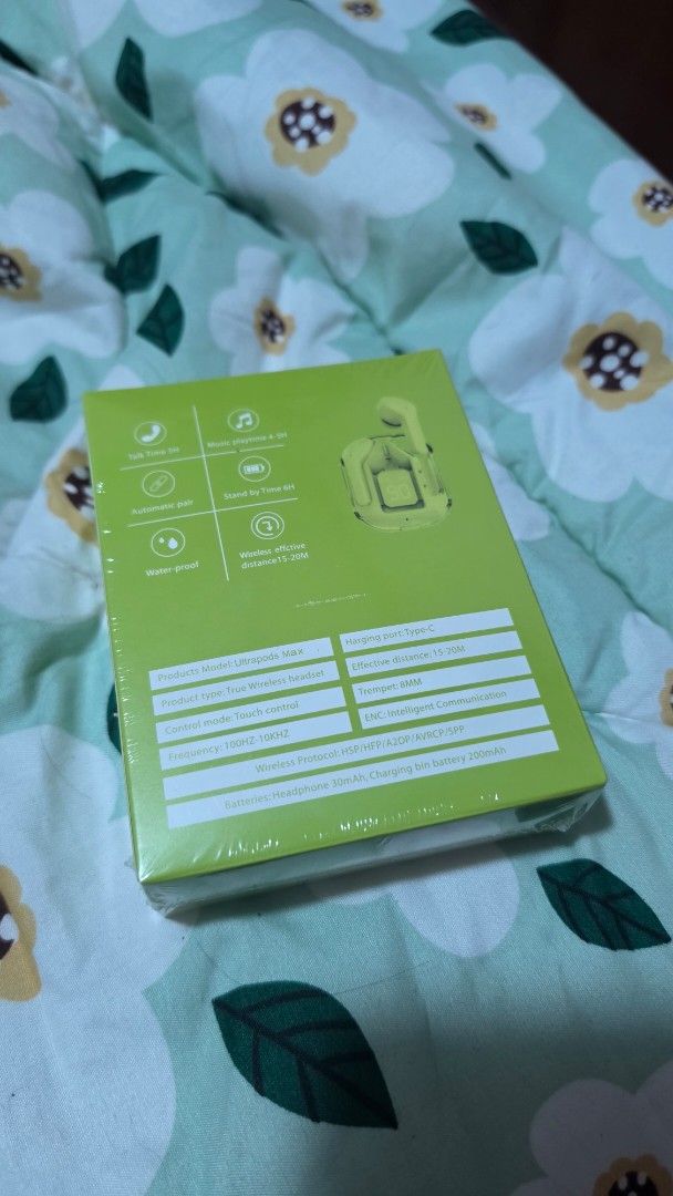 Ultrapods Max Wireless 5.3 (Category: Headphones & Headsets) located in Taytay. Submitted by fastmoon.cc8c49 (Listing ID 1430331650, Image 2). Description: Selling Ultrapods Max Wireless Earbuds. Price: Php 95 Condition: Brand new (sealed) Product Features: • Wireless Bluetooth earbuds • Lightweight and easy to use • Good for everyday music and calls • Portable and compact charging case • Budget-friendly option Inclusions: • Ultrapods Max earbuds