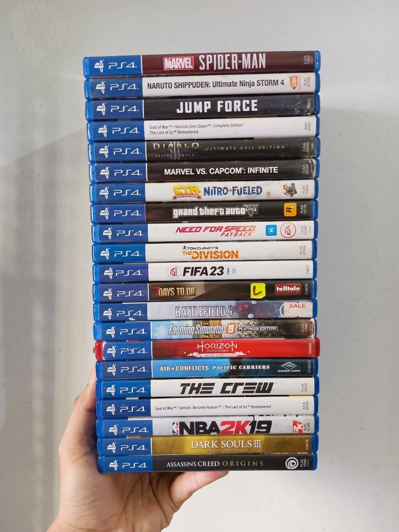 USED PS4 GAMES / JUMPFORCE / CTR NITRO FUELED / GTA V / NFS (Category: PlayStation) located in Manila. Submitted by mikkolosg20176 (Listing ID 1430215449, Image 1). Description: PRICE RANGE: 300 - 1.2k LOCATION: MCG PURPLE GAMING TAGUIG BAGUMBAYAN TAGUIG SHIPPING OR PICKUP, GCASH OR COD.