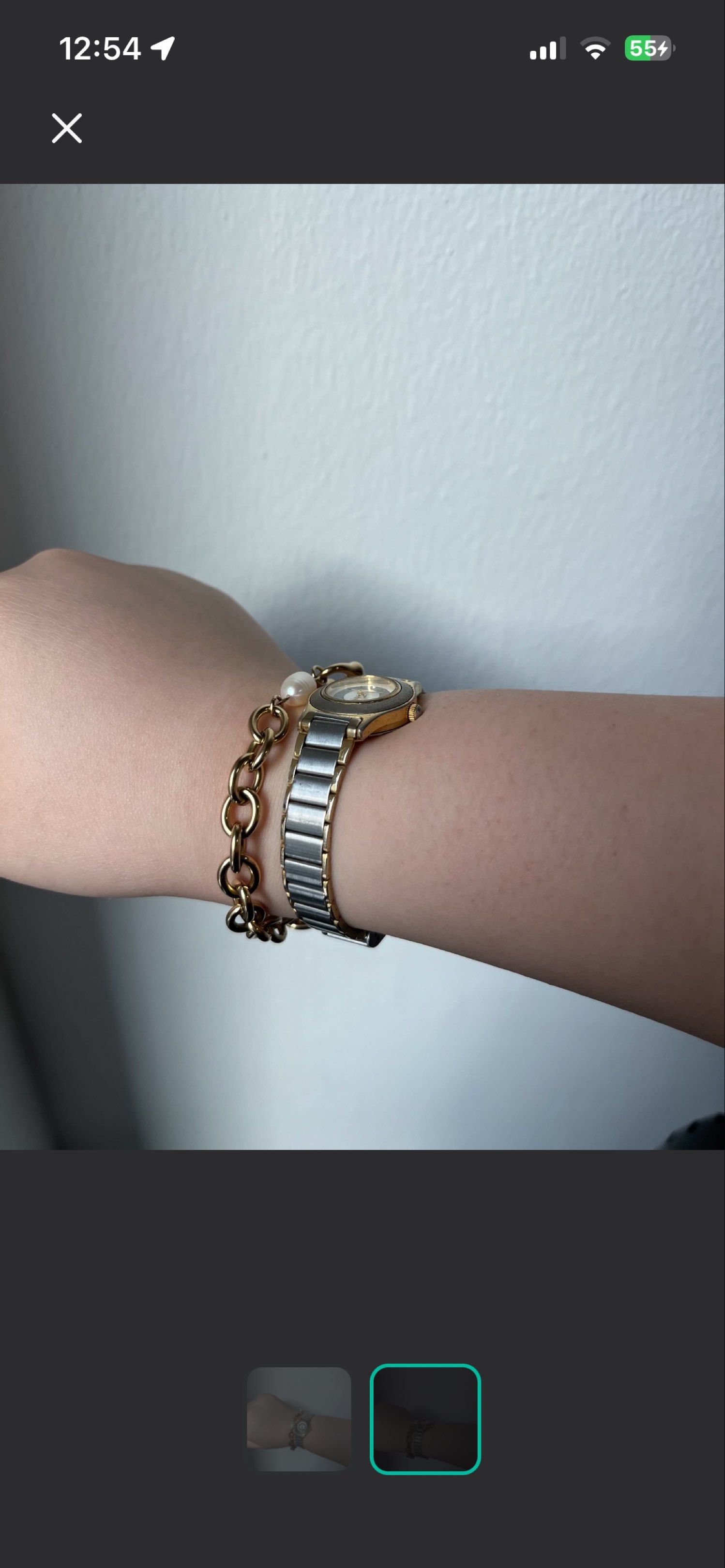 Vintage Gold and Silver Watch (Category: Women's Watches) located in Manila. Submitted by issastore (Listing ID 1430252741, Image 2). Description: Vintage Y2K Guess stainless steel quartz watch Fully functional and no flaws Perfect to wear everyday and easy to style .