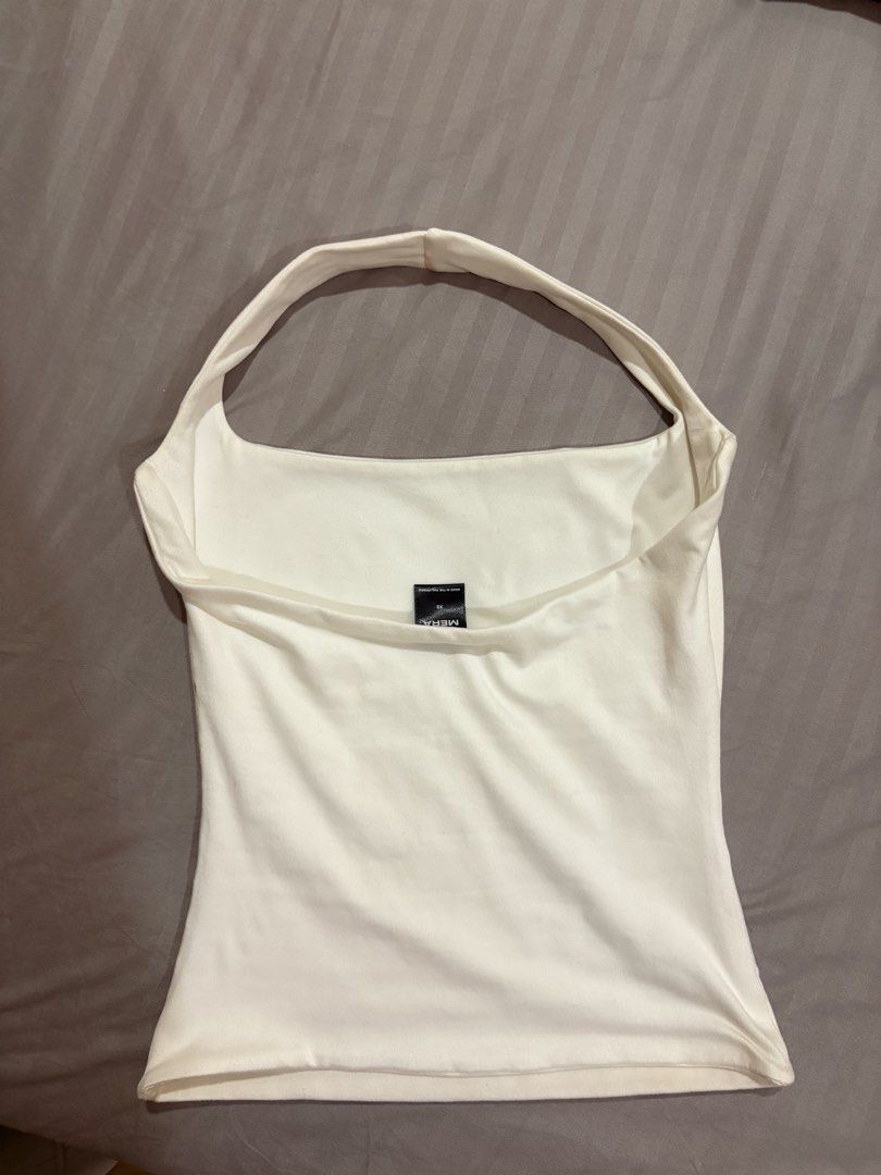 White Halter Top - mera (Category: Sleeveless) located in Quezon City. Submitted by perry.declutters (Listing ID 1430264012, Image 2). Description: .
