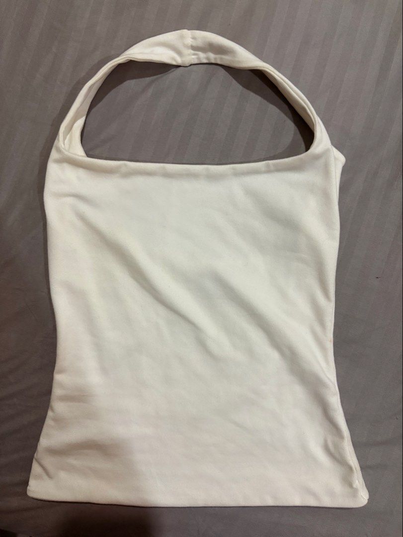 White Halter Top - mera (Category: Sleeveless) located in Quezon City. Submitted by perry.declutters (Listing ID 1430264012, Image 1). Description: .