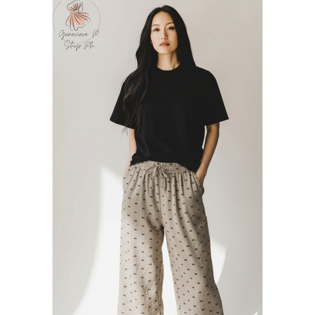 Women's Ribbon Print Drawstring pants (Category: Other Bottoms) located in Manila. Submitted by ysashoppe (Listing ID 1422423282, Image 1). Description: P 250 plus sf Women's Soft Pants Code:1201 Free size Waist:24-34" Length:38" We are located in Espana Manila. MODES OF DELIVERY: 1)LALAMOVE (COD) 2)LBC(COD) 3)J&T (PAYMENT FIRST-NO COD ACCOUNT).