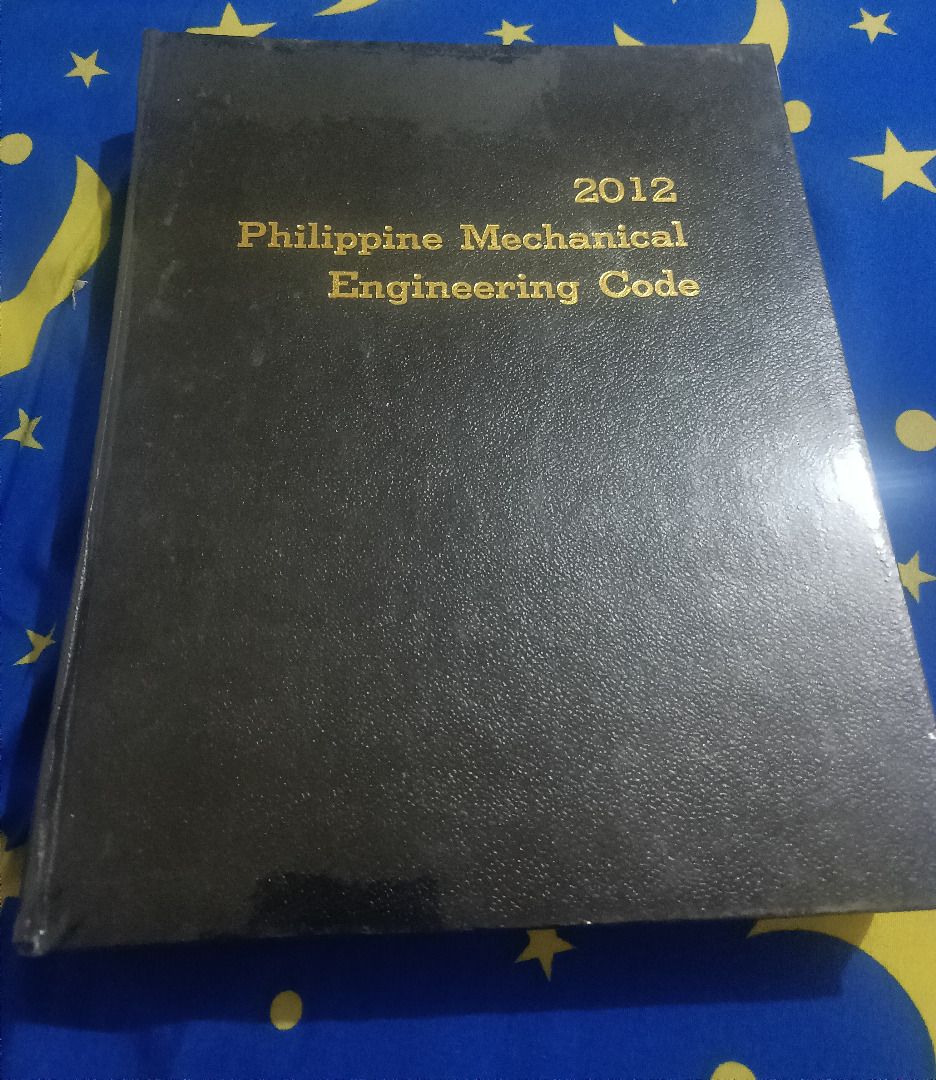 2012 Philippine Mechanical Engineering Code (REPRINT) (Category: Textbooks) located in Paranaque City. Submitted by zed_17 (Listing ID 1430409831, Image 1). Description: WARNING: This is a REPRINT. The hardcover book contains standards used in Philippine mechanical engineering practice. It is lightly used. Only flaw is the spine is detached from the book (see last picture). MOP: GCash, Maya or GoTyme MOD: Lalamove, Grab, Joyride (shouldered by bu