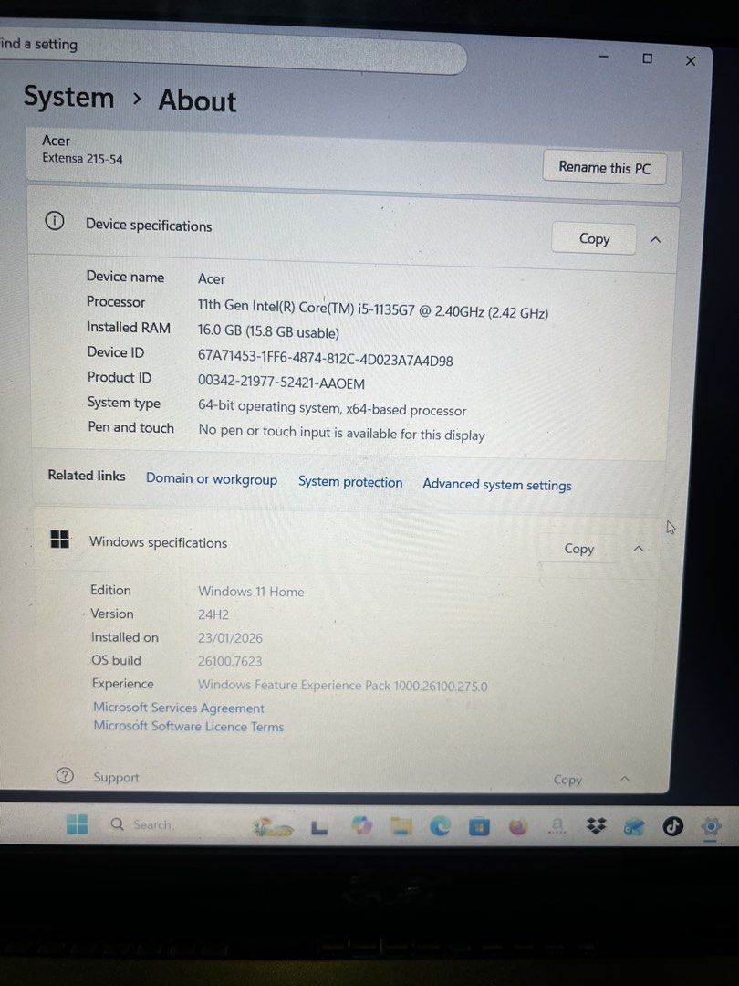 Acer Laptop i5 intel420567976269598725
