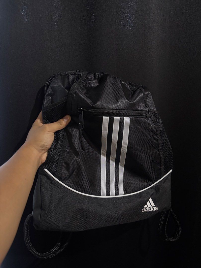 Adidas Drawstring Bag with Front Pocket (Category: Backpacks) located in Caloocan City. Submitted by cosmicstorm-6f4a (Listing ID 1430428005, Image 1). Description: 10/10 condition Las Piñas Area Negotiable.