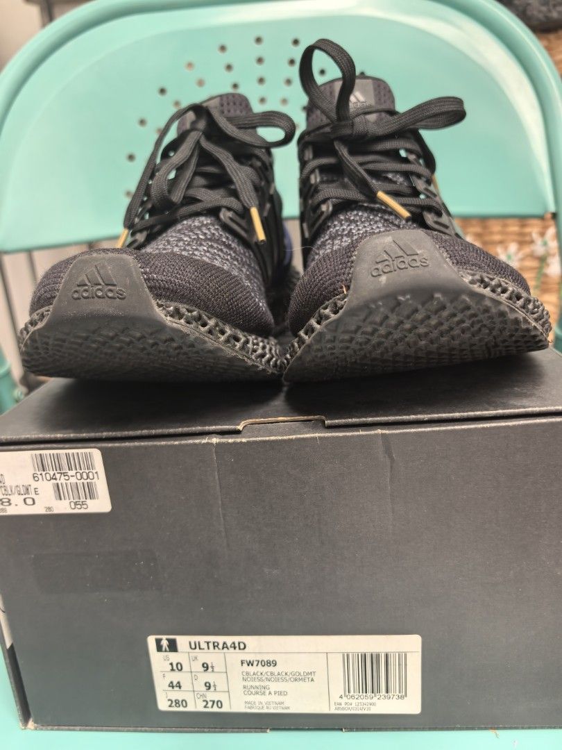 Adidas Ultra 4D Black for Men (Category: Sneakers) located in Las Pinas. Submitted by jjh1027 (Listing ID 1430427262, Image 3). Description: Pick up at Pilar village Las Pinas authentic.