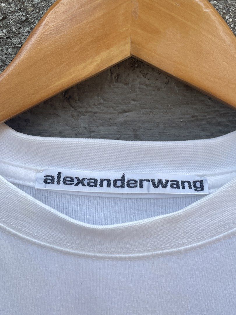 Alexander Wang Athletics White T-shirt (Category: Luxury Apparel) located in Makati City. Submitted by christian_g (Listing ID 1430574209, Image 3). Description: Alexander Wang R Athletics •Size: XL (30L 24W) •Excellent condition •No issue.