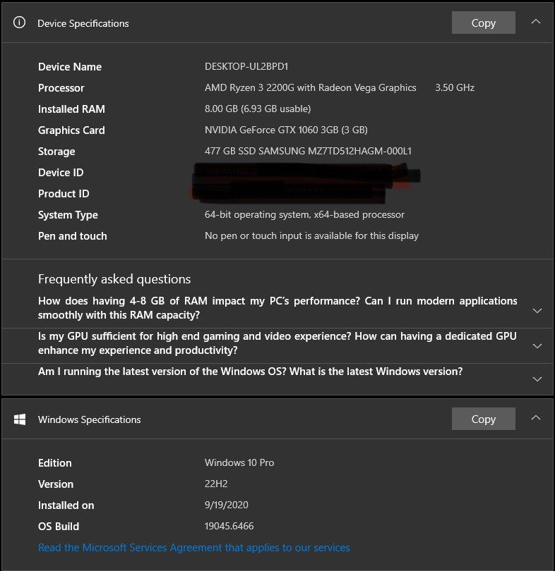 Amd Ryzen 3, GTX 1060420497177697341441