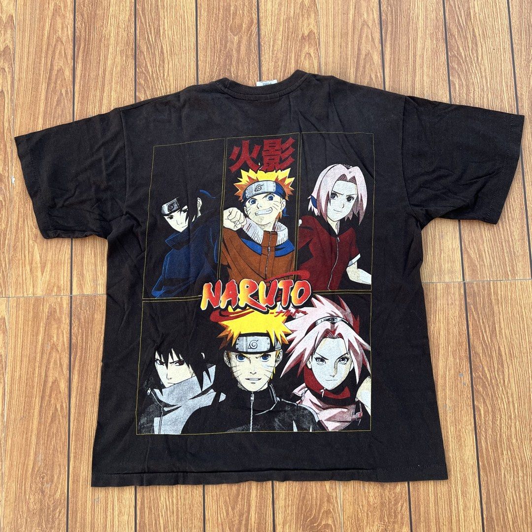 AOP Naruto Tee (Category: Tshirts & Polo Shirts ) located in Cebu City. Submitted by luckyyfindss (Listing ID 1430577907, Image 2). Description: AOP Naruto Tee XL on tag but fits boxy large 23x29 - Still in great condition no issues.