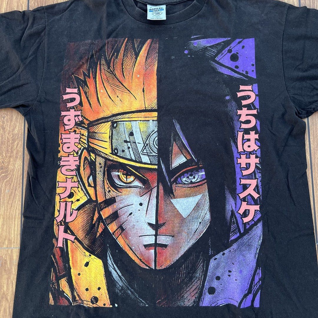 AOP Naruto Tee (Category: Tshirts & Polo Shirts ) located in Cebu City. Submitted by luckyyfindss (Listing ID 1430577907, Image 3). Description: AOP Naruto Tee XL on tag but fits boxy large 23x29 - Still in great condition no issues.