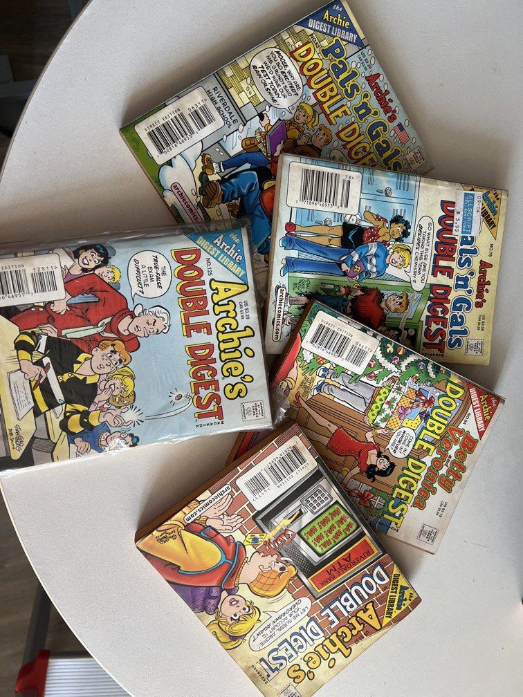 Archie’s Double Digest Collector’s Comic Books (Category: Comics & Manga) located in Marikina City. Submitted by katzfind (Listing ID 1430402080, Image 1). Description: Limited edition Archie Digest Comics. VINTAGE Collector’s items. RFS: Decluttering Price is per Collectible piece. .