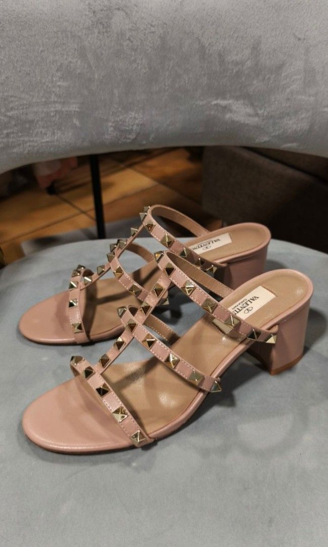 Authentic Valentino Garavani Studded Sandals (Category: Flats & Sandals) located in Itogon. Submitted by designerluxeshop (Listing ID 1430582522, Image 2). Description: pre-owned Valentino Garavani studded sandals with authenticity document, dustbag and box size 38, 💯% original, in good condition, shipping is free, message me if interested, delivery is by schedule discount is offered for cash buyer layaway is accepted 20% downpayment 80% balance