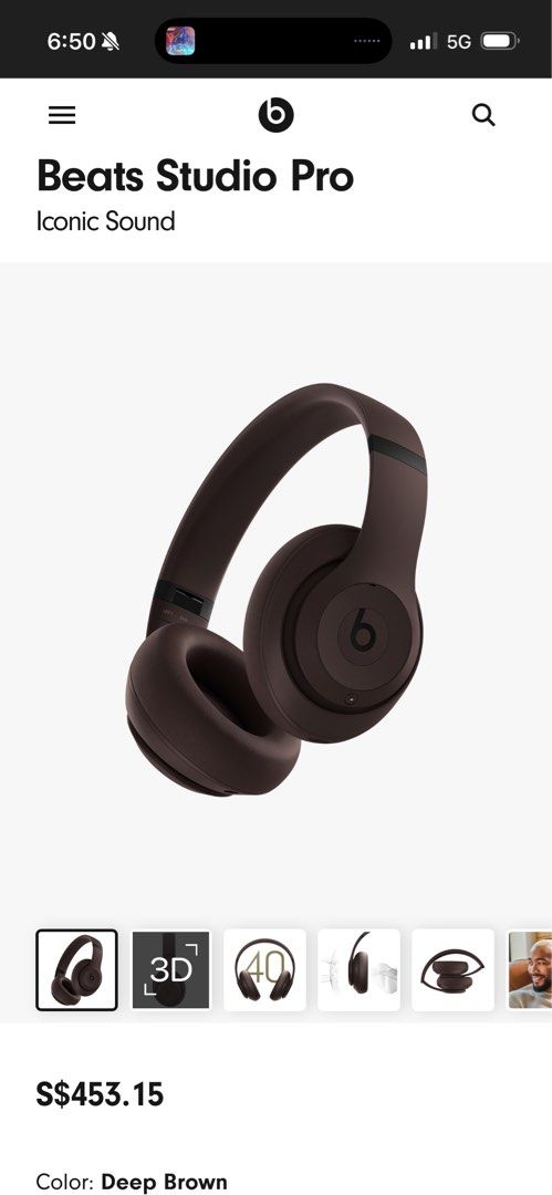 Beats Studio Pro - Deep Brown423162449201080325