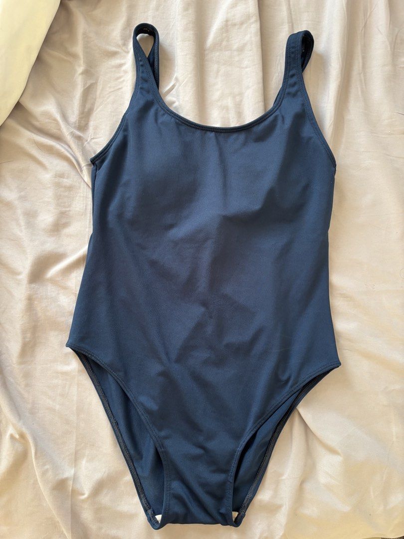 Blue One piece swimsuit XL (Category: Bikinis & Swimsuits) located in Quezon City. Submitted by nanananuggets (Listing ID 1430416353, Image 1). Description: Brand: Sun and Sand (from SM department store) Removable padding.