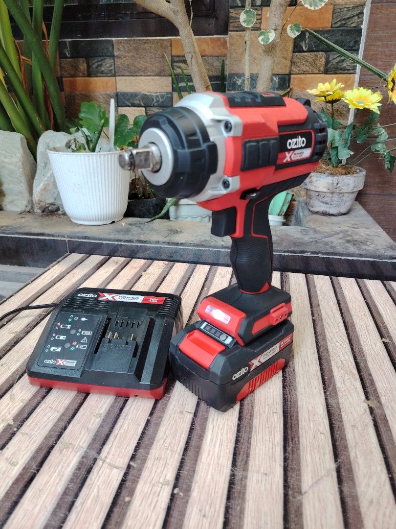 brushless impact wrench Australia (Category: Construction Tools & Equipment) located in Malolos. Submitted by axe23 (Listing ID 1430568983, Image 3). Description: Impact wrench 1/2 driver 400Nm max torque Brushless motor 3 speed selector ozito Australia brand heavy duty 1pc 4ah battery and charger Surplus tools from Australia Actual photo posted Item tested and working properly Prices posted already..