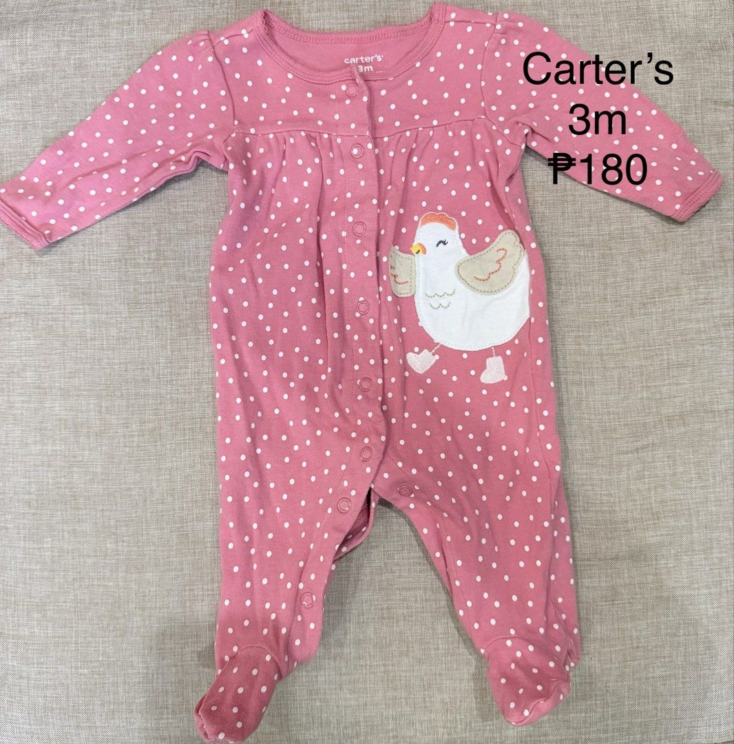 Carter's 3M Pink Polka Dot Onesie (Category: Babies & Kids Fashion) located in Mabalacat. Submitted by 17neil (Listing ID 1430578801, Image 1). Description: .