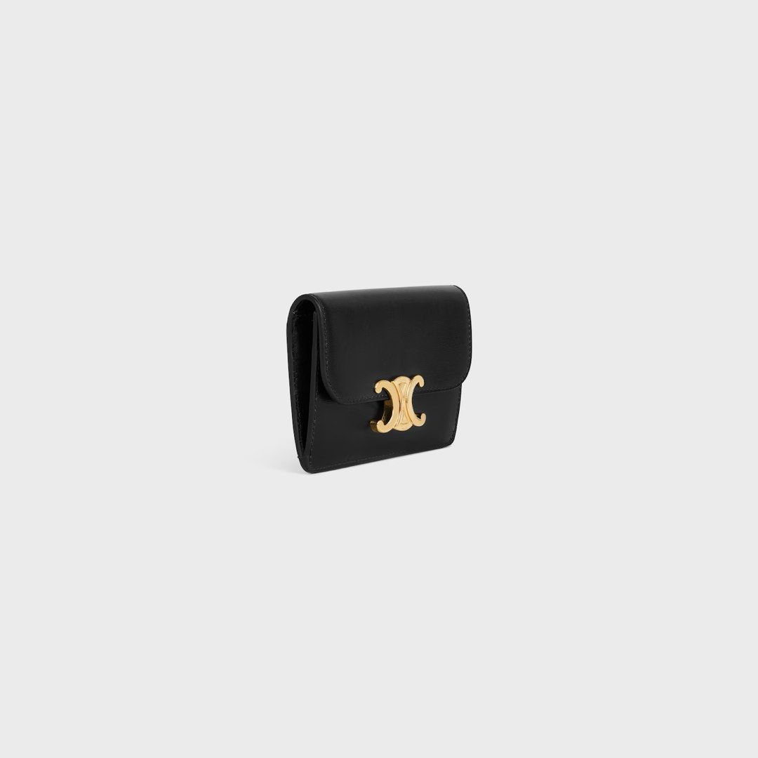 Celine Triomphe Card Holder (Category: Luxury Bags & Wallets) located in General Trias. Submitted by frommetoyouthings (Listing ID 1384602700, Image 3). Description: Complete inclusions: box, dust bag, tags, paper bag.