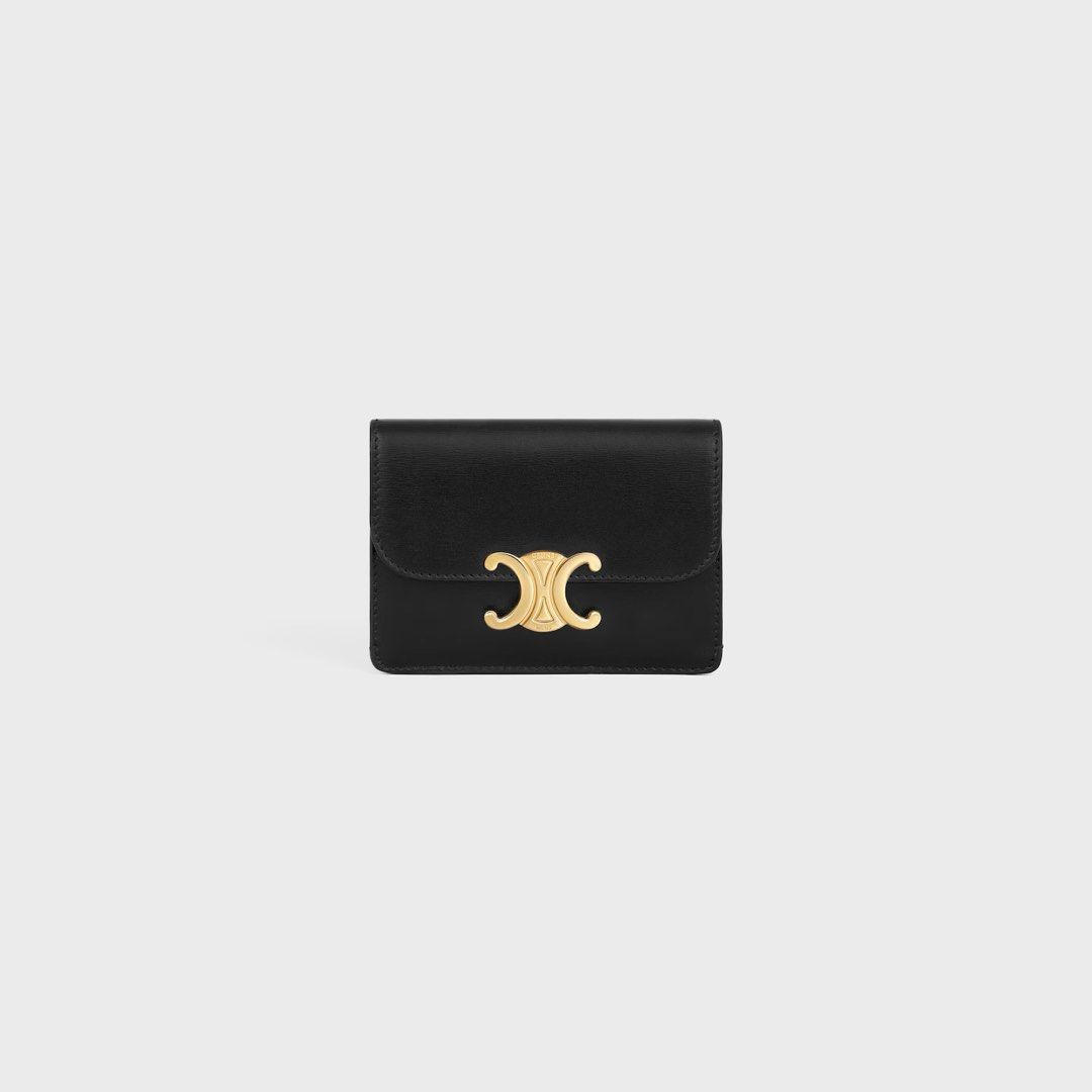 Celine Triomphe Card Holder (Category: Luxury Bags & Wallets) located in General Trias. Submitted by frommetoyouthings (Listing ID 1384602700, Image 2). Description: Complete inclusions: box, dust bag, tags, paper bag.