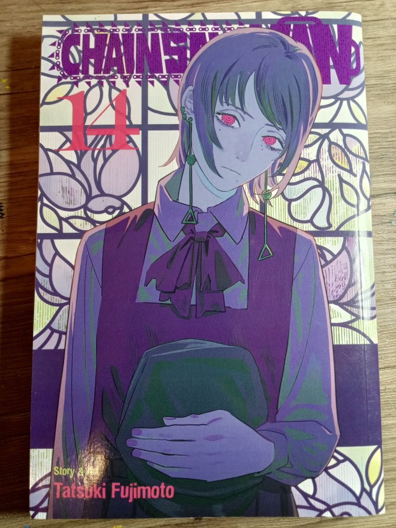 Chainsaw Man Volume 14 (Category: Comics & Manga) located in Santa Rosa. Submitted by royaldolphin_13c884 (Listing ID 1430408248, Image 1). Description: Bought it firsthand from Fully Booked back in 2024. The Book is still in great condition, pages are fully intact and there's only a slight discoloration due to the age. This was only used by me once or twice and was stored safely afterwards. .