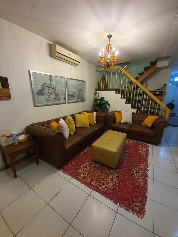 Chesterfield Sofa Set - Brown Leather (Category: Sofas) located in Manila. Submitted by daseg (Listing ID 1430448460, Image 2). Description: 3 seater and 2 seater 2.40m x 0.90m and 1.80m x 0.90m .