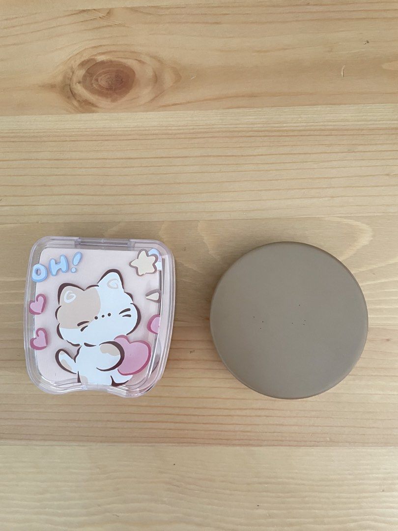 Contact Lens Cases with Mirror (Category: Vision Care) located in Pasay City. Submitted by justjennyyy (Listing ID 1430400817, Image 2). Description: Selling 2 contact lens case sets 👀✨ Each set comes with a compact mirror and complete tools—perfect for travel or everyday use! Can be sold separately, Php100 each Php180 take both! Each set includes: ✔️ Compact mirror case ✔️ Contact lens holder ✔️ Tweezer ✔️ Small solution bottle ✔️ Clean and in 