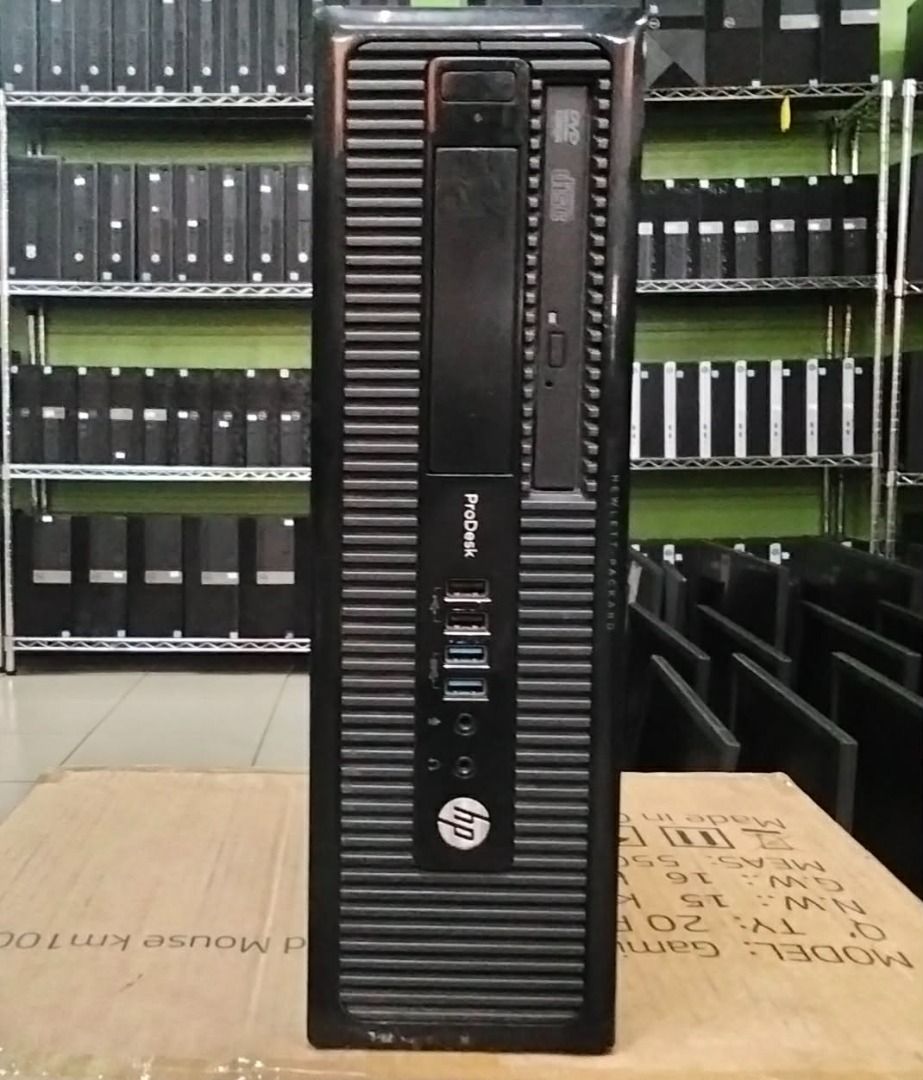 CORE I5 4TH GEN HP PRODESK SFF 2NDHAND (Category: Desktops) located in Quezon City. Submitted by pcwinnerchai (Listing ID 1430425342, Image 1). Description: 🔰 HP PRODESK 400 G1 SFF 🔰 ✨ INTEL CORE i5 - 4570 ✨ 4TH GENERATION ✨ 8GB DDR3 RAM ✨ 500GB HDD ✨ INTEL HD GRAPHICS 4600 💵🅿 3,990 🔹MODE OF PAYMENT ✅ CASH ✅ GCASH ✅ BANK TRANSFER ❌ NO TO COD .