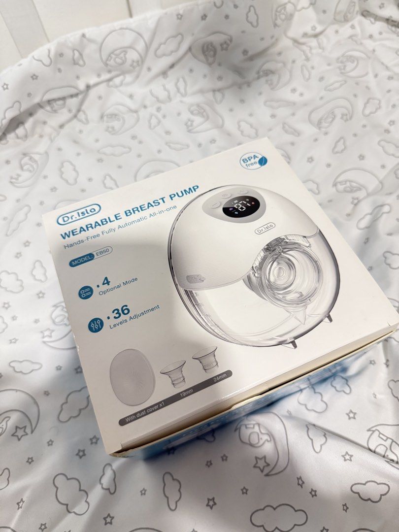 Dr. Isla Wearable Breast Pump EB50 (Category: Breastfeeding & Bottle Feeding) located in Paranaque City. Submitted by kmkue (Listing ID 1430427130, Image 1). Description: Dr. Isla wearable breast pump EB50 -used it for less than 5x. triny lang pero wala talaga milk mapump -clean and sanitize -complete accesories with box and manuals.