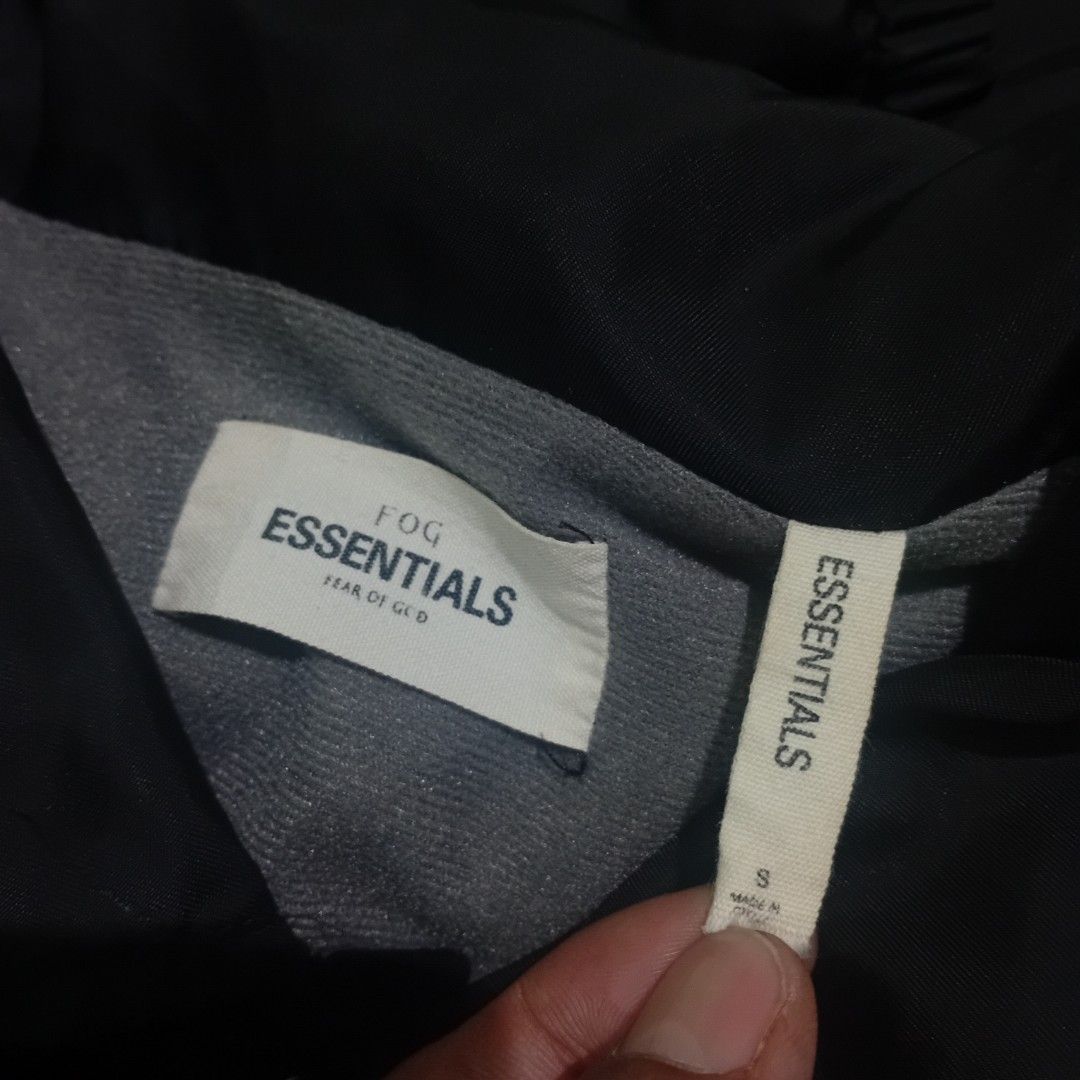 Essentials Coach Jacket Black (Category: Coats, Jackets and Outerwear) located in Taguig. Submitted by conniemdcruz (Listing ID 1430469056, Image 3). Description: essentials fear of god small on tag fits large to xl 23.5x30.5 excellent to as new 2k.