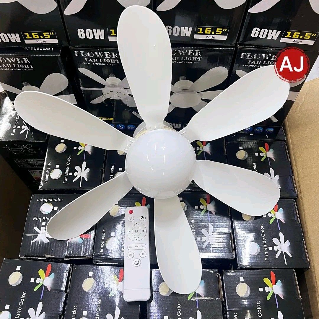 Fan light tri color (Category: Lighting) located in Manila. Submitted by saguittarian06 (Listing ID 1430580175, Image 1). Description: New arrival Fan Light Tri-color Dimming Lamp LED Ceiling with remote.