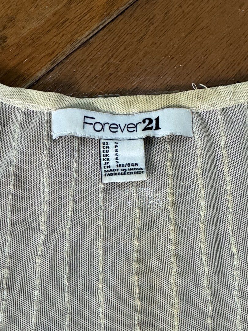 Forever 21 Embellished Tank Top - Size S (Category: Sleeveless) located in Quezon City. Submitted by keoff (Listing ID 1430430078, Image 3). Description: .