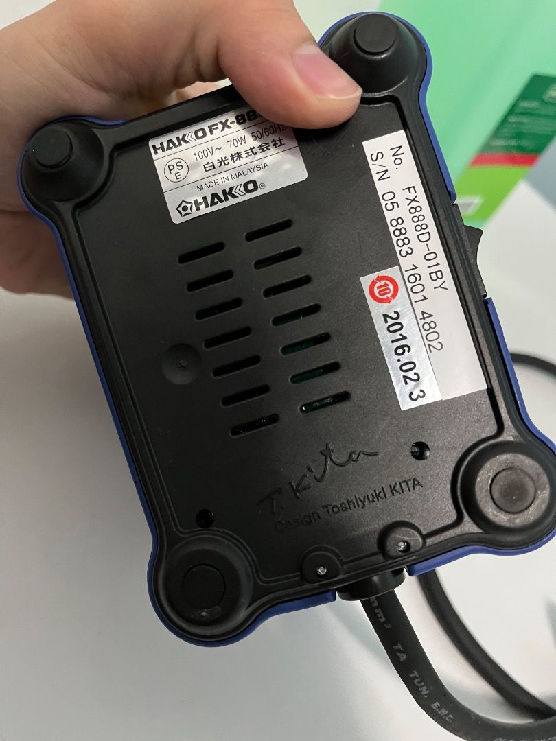 Hakko FX-888D 100V Soldering Station (Category: Construction Tools & Equipment) located in Cainta. Submitted by brightbird_58375d (Listing ID 1430482288, Image 1). Description: GENUINE HAKKO FX888D, BOUGHT FROM JAPAN WHAT YOU SEE ON SHOP33 / LAZ4D4 THAT COSTS ₱3,000-₱4,000+ FOR THE WHOLE SET ARE FAKE... ₱6,000 INCLUDES - BNEW CANONICAL TIP (T18-B) - BNEW FH800 Stand - BNEW Goldsource Step-Up Converter (250w) ₱5,000 If No Step Up Converter and OLD