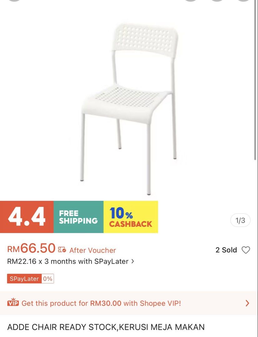 IKEA Table - Solid Pine (Category: Tables & Sets) located in Shah Alam. Submitted by faredzuanahmad (Listing ID 1430523201, Image 3). Description: IKEA INGO (Dining Table)-1pcs IKEA ADDE (Dining Chair)-4pcs IKEA JUSTINA ( Chair Pad)-4pcs Used like new Permukaan meja masih dibalut plastik Dijual set (tidak jual asing) Cod only (pickup only) .