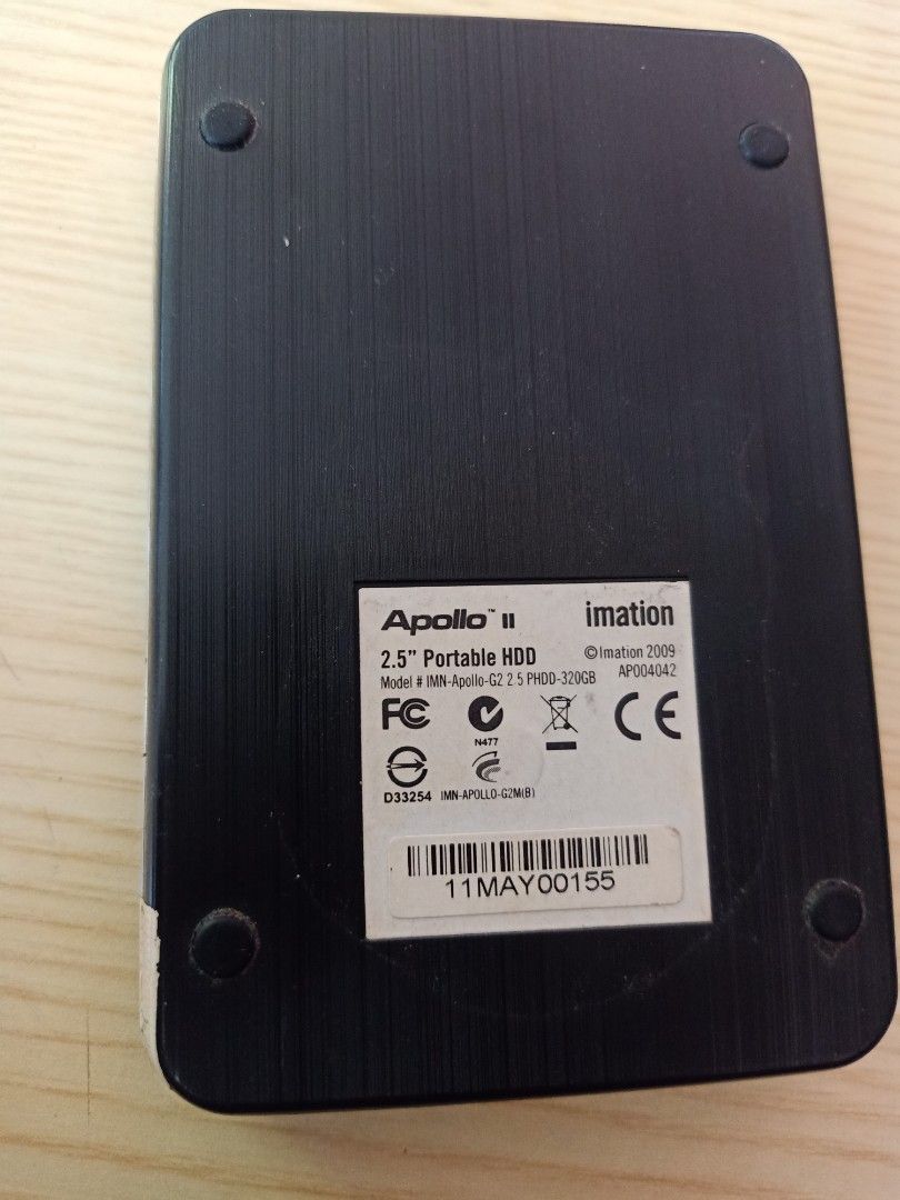 Imation Apollo 2.5" Portable HDD (Category: Hard Disks & Thumbdrives) located in Las Pinas. Submitted by the_recycle_shop (Listing ID 1430474908, Image 1). Description: Defective .