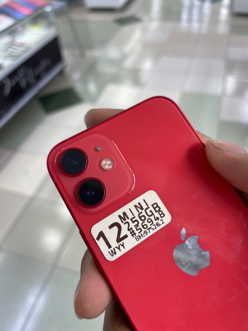 iPhone 12 mini 256gb 97%bh Openline no issue (Category: iPhone 12 Series) located in Manila. Submitted by benshop. (Listing ID 1430445813, Image 2). Description: ON HAND | TRADE/SWAP NEW ARRIVAL 0 Cc BenShop Price : 13,000 php ▫️On hand: iPhone 12 mini ▫️256GB ▫️Openline/Factory unlocked ▫️Red ▫️97% Batt health ▫️All Features Working INCLUSIONS & FREEBIES: *CHARGER SET *CLEAR CASE *TEMPERED GLASS MODE OF TRANSACTION: ▫️ STORE PICK UP (Preferred) 