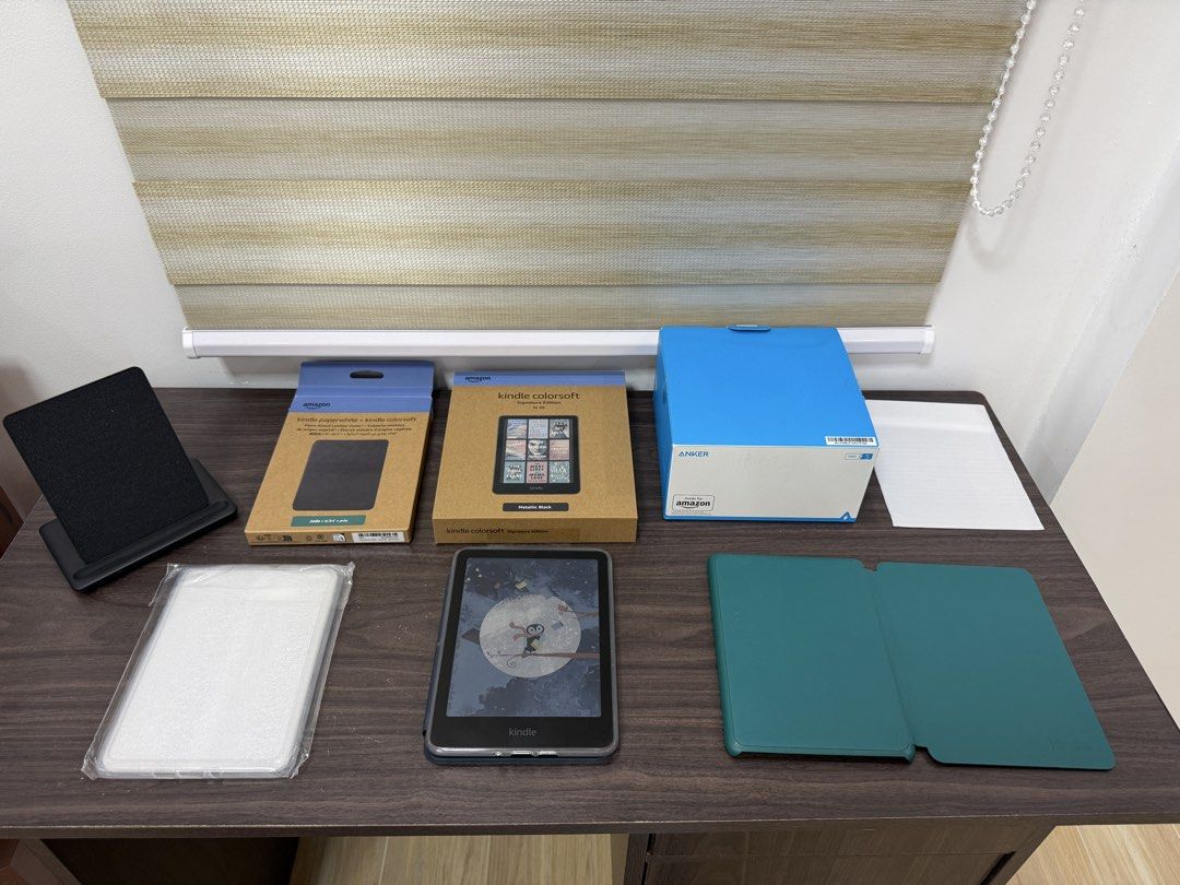 Kindle Colorsoft Signature Edition 32GB Bundle (Category: E-Readers) located in San Fernando. Submitted by hal.chal (Listing ID 1430589341, Image 1). Description: Kindle Colorsoft Signature Edition 32GB Bundle 💰 Price: ₱16,000 (negotiable) 🚫No Ads 📦 Condition • Like new, rarely used • No scratches, dents, or dead pixels Note: Has a very slight yellow band at the bottom (does not affect usage) ✨ Inclusions 💚 Kindle Colorsoft Signature Edition 