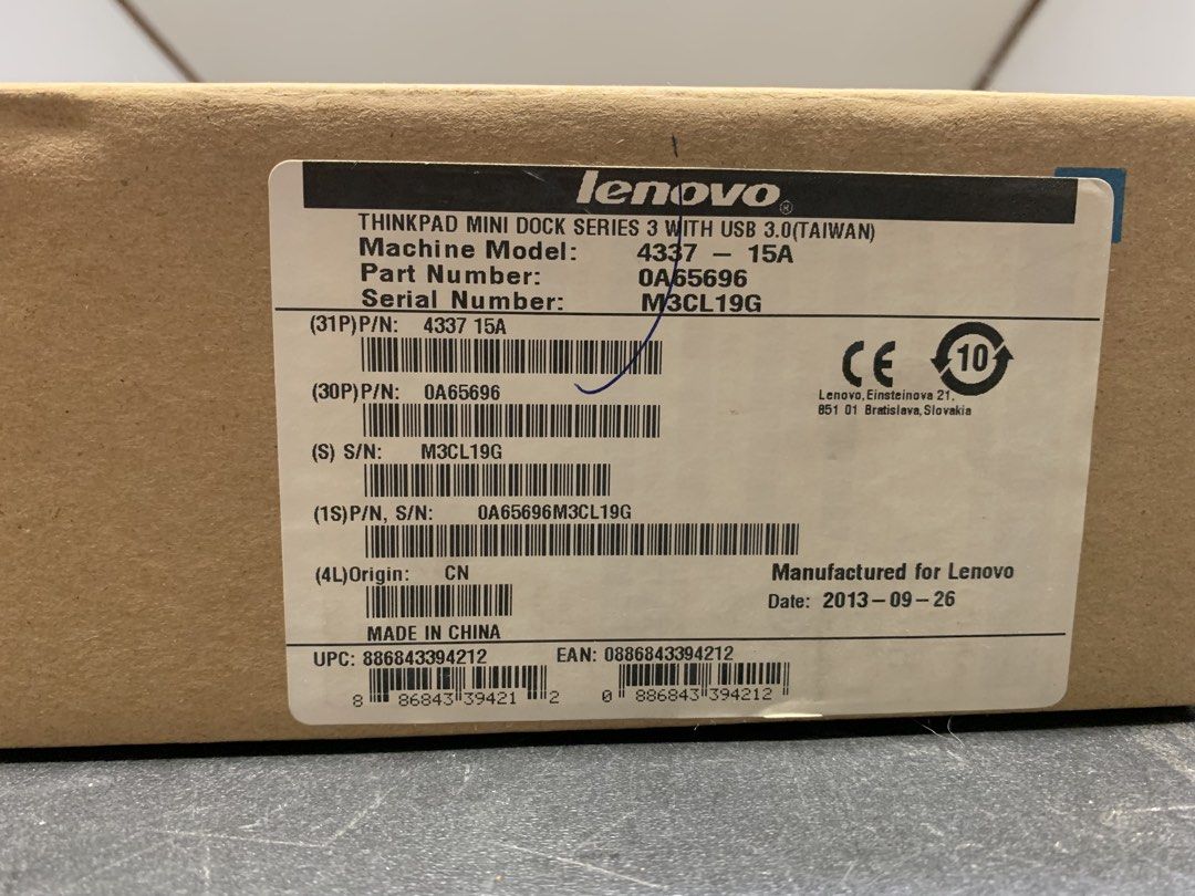 Lenovo ThinkPad Mini Dock Series 3 Model 4337 (Category: Laptops & Notebooks) located in Paranaque City. Submitted by seb_trading (Listing ID 1430406365, Image 3). Description: brand new with original box with lock key for Lenovo Laptop model: T400S, T410, T410S, T4101, T420, T420S, T420i, T430, T430S, T430i, T510, T520, T530, L412, L512, L420, L430, L530, X220, X220S, X220i, X230, X230s, X230i, W510 last price Paranaque area.