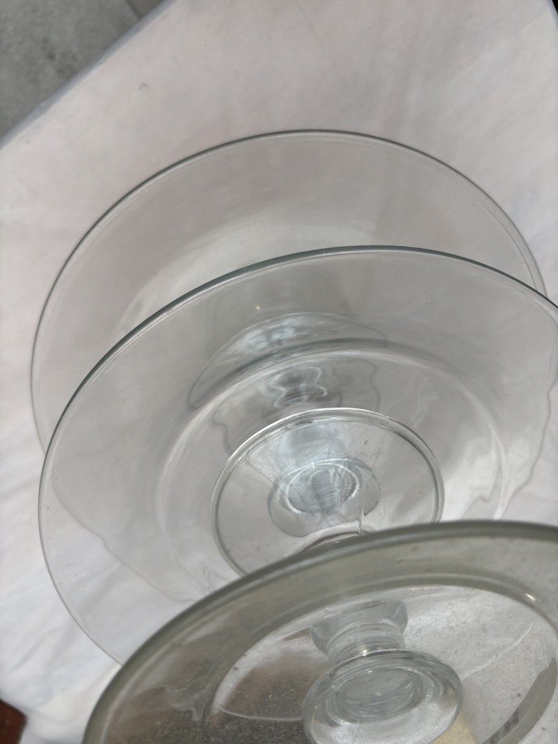 Libby 3-Tier Glass Stand (Category: Other Kitchenware & Tableware) located in Manila. Submitted by morimarche (Listing ID 1430457611, Image 2). Description: ✔️ Lightly used ✔️ With original box ✔️ No chips or cracks Clean and elegant—great for dessert display or events. 💡 Ideal for bakers or hosting.