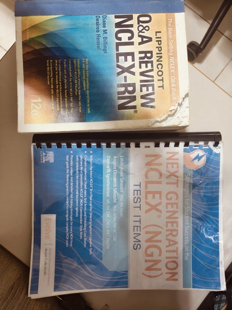 Lippincott NCLEX-RN Review & Next Generation NCLEX Test Items (Category: Textbooks) located in Manila. Submitted by sedpuprincess (Listing ID 1430467053, Image 3). Description: Nclex NGN - TWO BOOKS FOR NCLEX REVIEW .