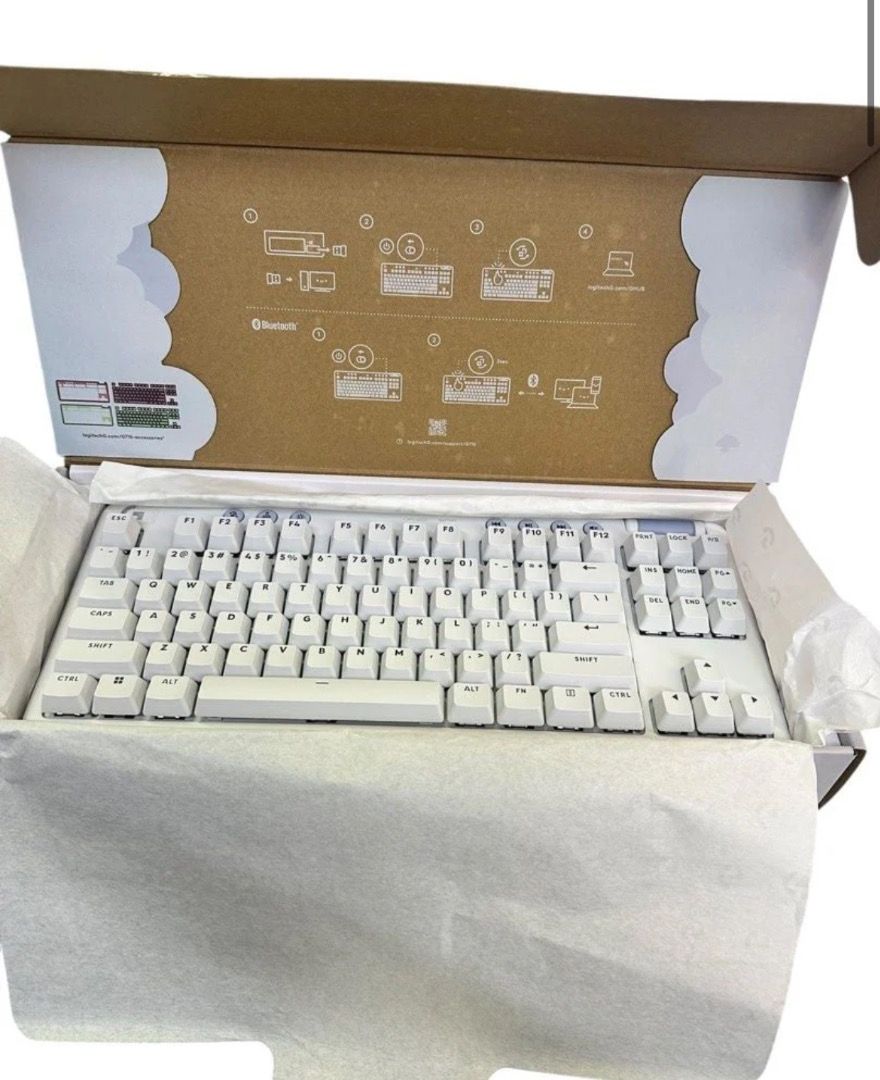 Logitech G715 Wireless Mechanical Keyboard - White471996420934881280
