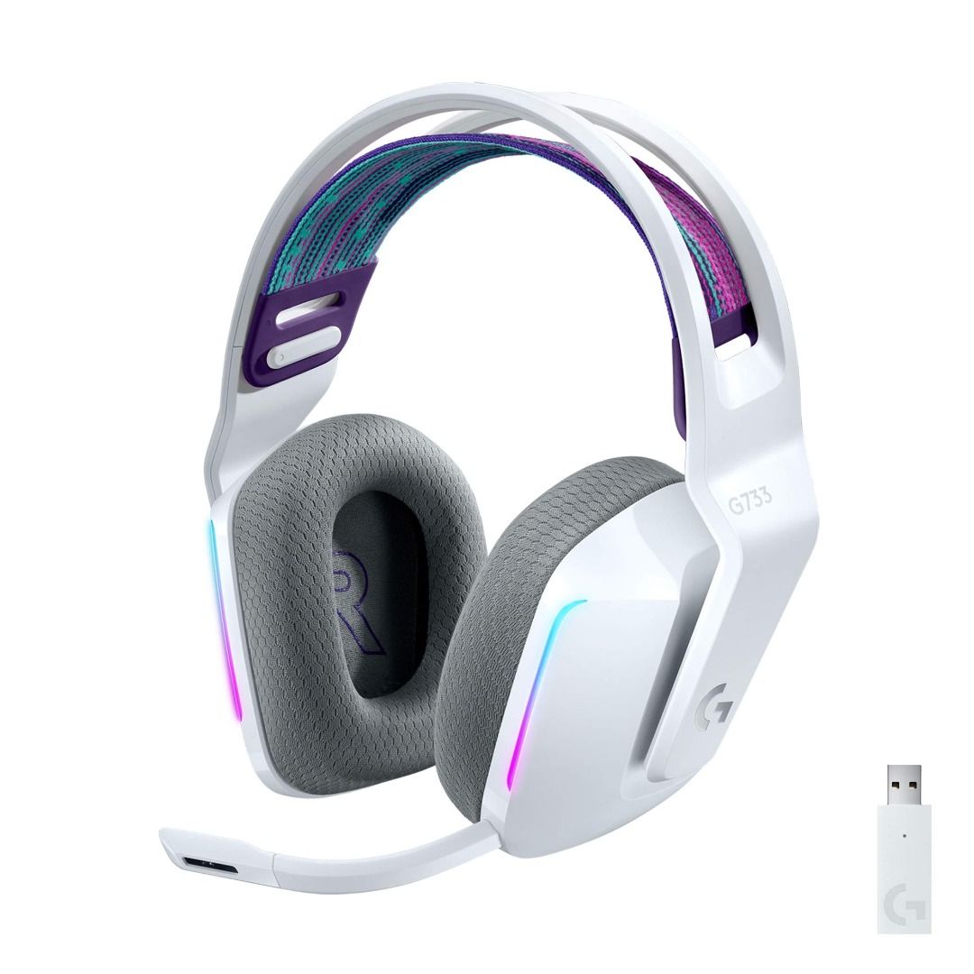 Logitech G733 Wireless Gaming Headset - White