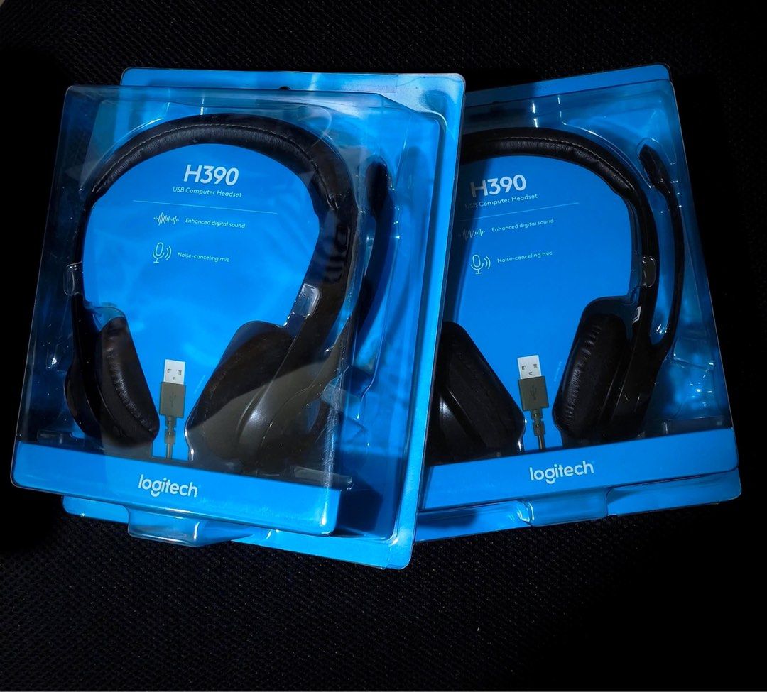 Logitech H390 USB Computer Headset (Category: Headphones & Headsets) located in Makati City. Submitted by noblefalcon.d4f747.penguin (Listing ID 1430578113, Image 1). Description: Logitech H390 USB Computer Headset. Features enhanced digital sound and a noise-canceling microphone. The headset is designed for computer use and connects via USB. Perfect for online meetings, calls, or listening to music. BRAND NEW! NEVER USED!!! 💯 Get 2 for 2800 pes