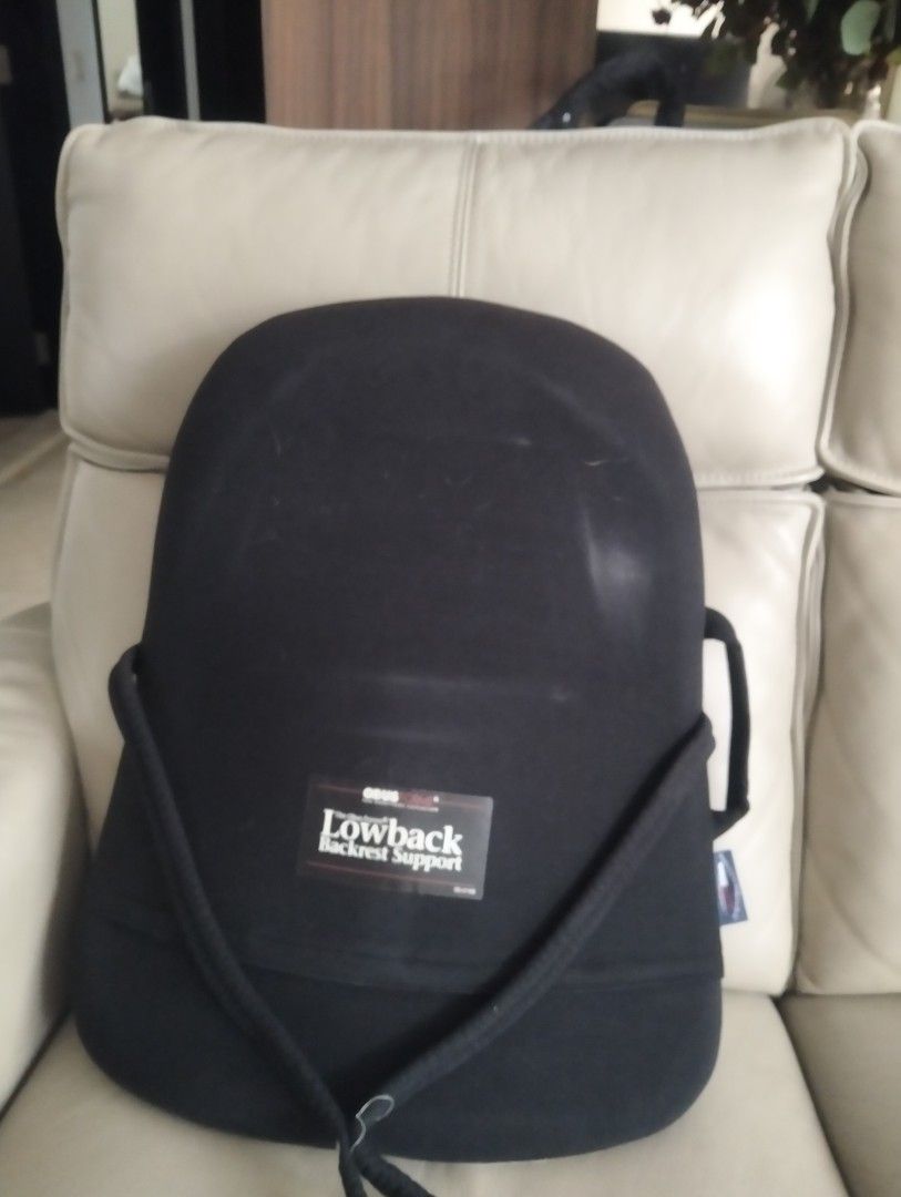Lowback Backrest Support (Category: Braces, Support & Protection) located in Singapore. Submitted by gitatan (Listing ID 1430405539, Image 1). Description: height 53 cm, wide :max 43cm. very good condition, I have 2 pieces. .