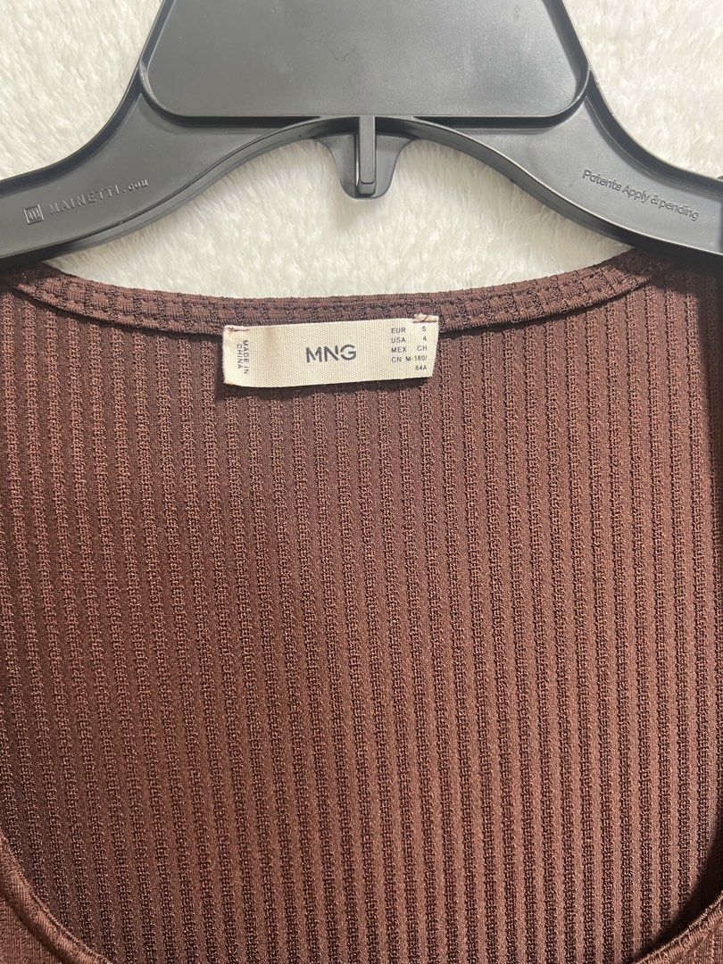 Mango Brown Long sexy Dress (Category: Dresses) located in Pasig City. Submitted by mr.abrenica (Listing ID 1430532901, Image 3). Description: Decluttering Sale! Mango long sexy dress in chocolate brown color, stretchable curduroy style. Length: below the knee Like new used once Size:Small (fits xs - s) Washed already, ready to wear Payment:gcash Shipping: Any preffered by the buyer #Mango#MNG#Zara#Forever21#H&M#Dress#BrownDress#stretchyDress#sex