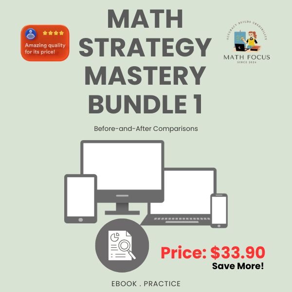 Math Strategy Mastery Bundle 1: Before-and-After Comparisons + Practice ...