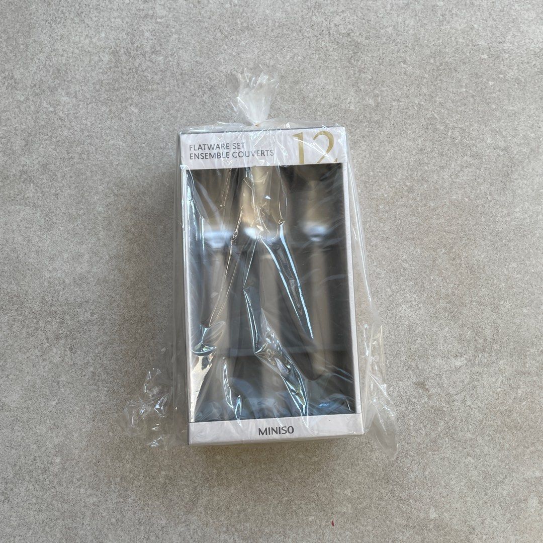 Miniso Flatware Set of 12 (Category: Other Kitchenware & Tableware) located in Muntinlupa City. Submitted by mrsalifestyle (Listing ID 1430407539, Image 1). Description: .
