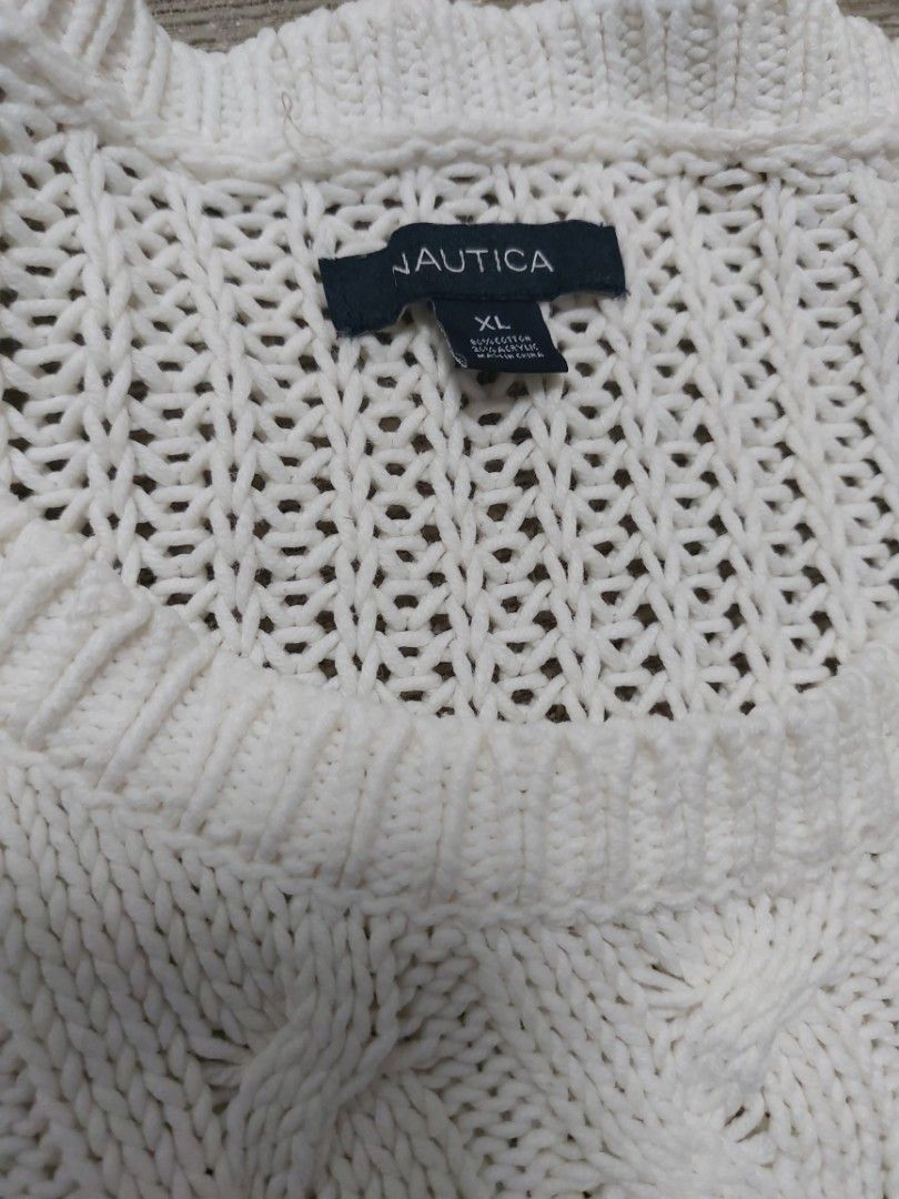 Nautica White Cable Knit Sweater - XL (Category: Coats, Jackets and Outerwear) located in Paranaque City. Submitted by jerassic (Listing ID 1430524464, Image 3). Description: Nautica White Cable Knit Sweater P500 Size XL on tag Dimensions L - 30 in W - 21 in Sleeves - 29 in Location: BF Homes Parañaque Meetups: BF Parañaque, Alabang, or Las Piñas :) Shipping available via your courier of choice at your expense and risk. LBC COP/COD is available a
