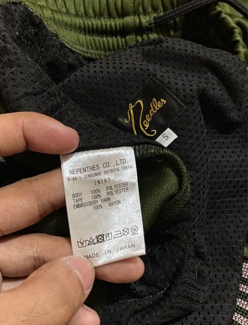 Needles Japan H.D Cut Track Pants (Category: Jeans) located in Subic. Submitted by kanyeah (Listing ID 1430581235, Image 3). Description: Waist: 30-36 Length: 38 Hem: 11.