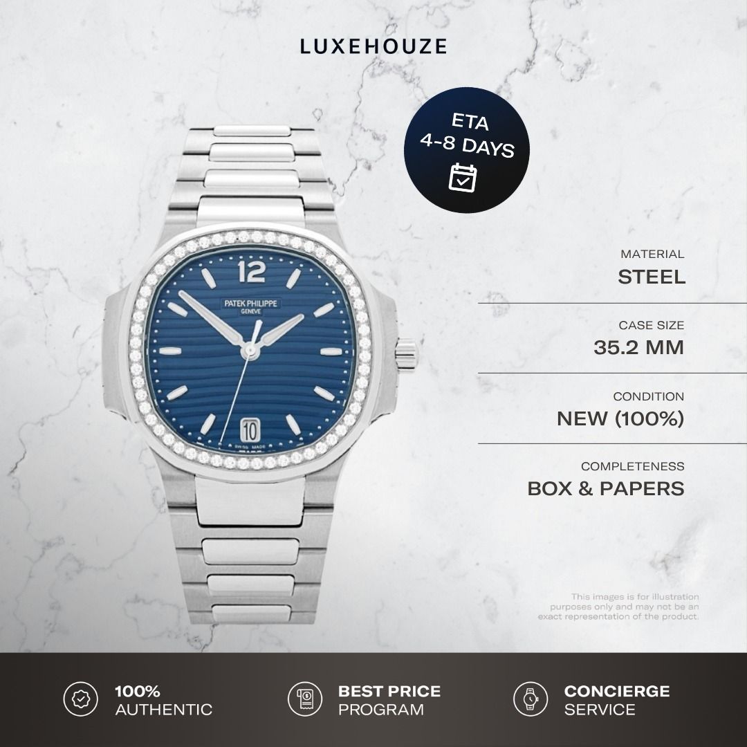 New 2025 Patek Philippe Nautilus 7118/1200A-001 Blue (Category: Watches) located in Singapore. Submitted by luxehouze (Listing ID 1422302769, Image 1). Description: READY FOR EXTRA DEALS? Join our Community for special offers and latest arrivals! //bit.ly/LHWatchesSG Luxehouze is your trusted marketplace to buy and sell luxury goods. Luxehouze SG Pte Ltd is a licensed luxury goods marketplace and regulated dealer. WHY US? 100% Authentic with Mone