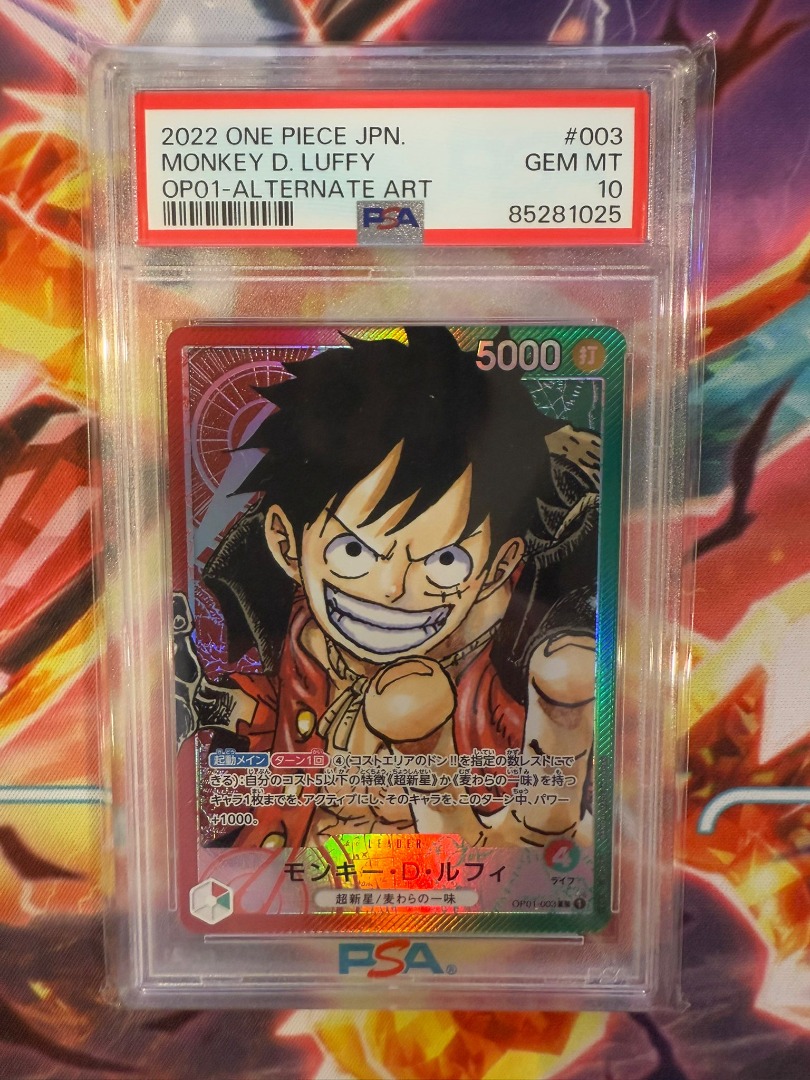 OP01 Leader Luffy One Piece OP01 Manga Shanks Ace Sabo OP05 Oda Luffy ...